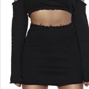 *SOLD* NWOT // MATTE BRAND SKIRT